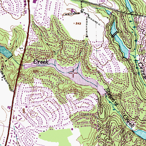 Topographic Map of Lommond Lake, NC