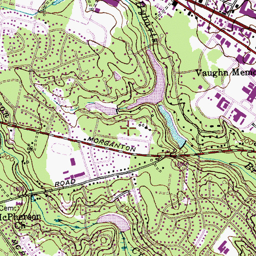 Topographic Map of Summertime, NC