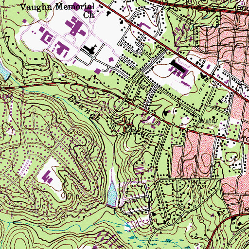 Topographic Map of Lockwood, NC