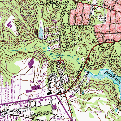 Topographic Map of Highland Village, NC