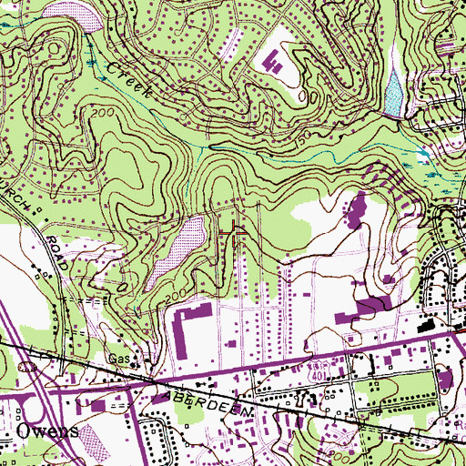 Topographic Map of Talleywood, NC