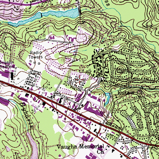 Topographic Map of Eutaw, NC