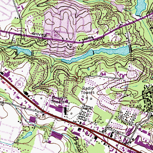 Topographic Map of Scotty Hills, NC