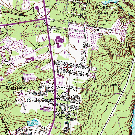 Topographic Map of Sadie Heights, NC