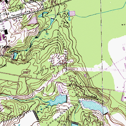 Topographic Map of Dogwood Acres, NC