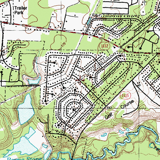 Topographic Map of Eaglewood Forest, NC