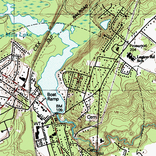 Topographic Map of Clifton Forge, NC