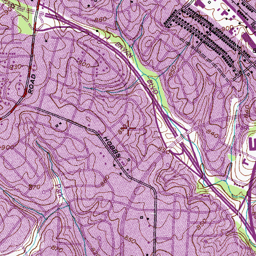 Topographic Map of Forest Valley, NC