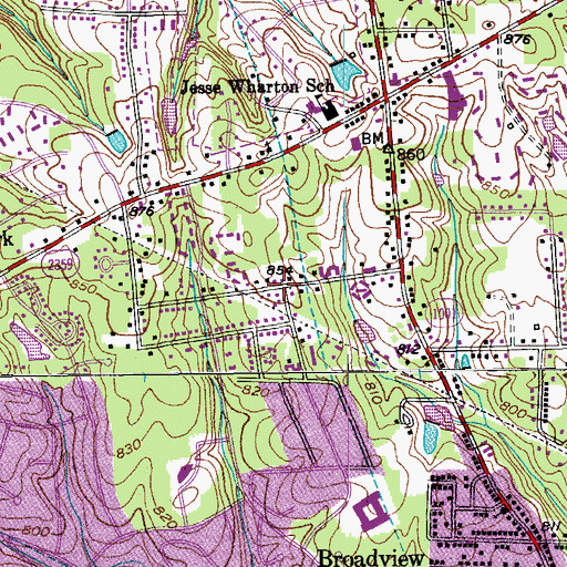 Topographic Map of Spicewood, NC