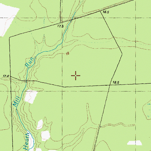 Topographic Map of Beaver Creek, NC