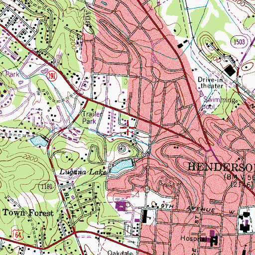 Topographic Map of Plantation Walk, NC