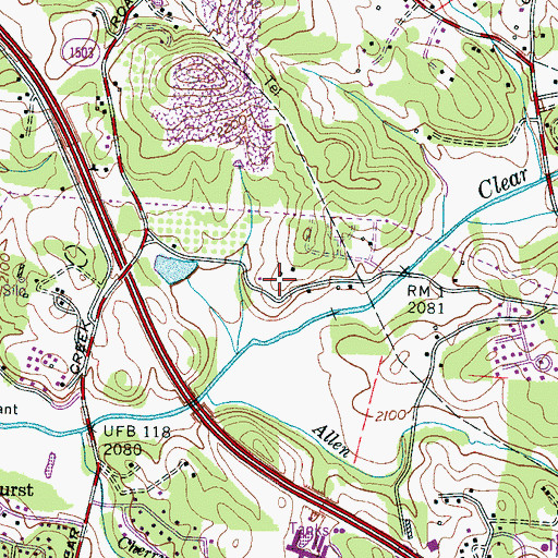Topographic Map of Cross William MHP, NC