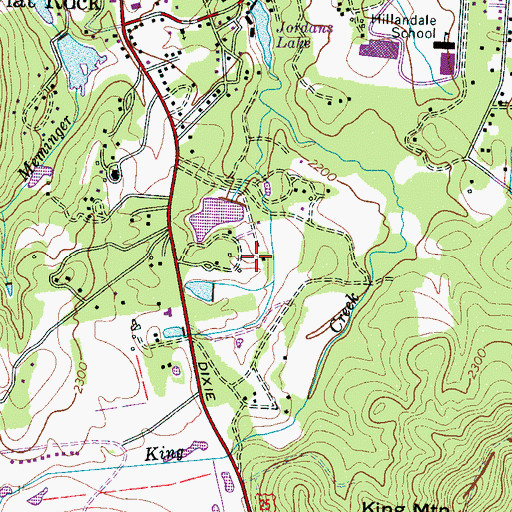 Topographic Map of Claremont, NC