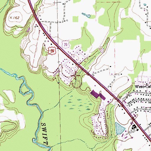 Topographic Map of Westview, NC