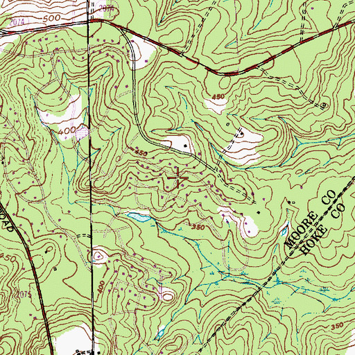 Topographic Map of Highland Trails, NC