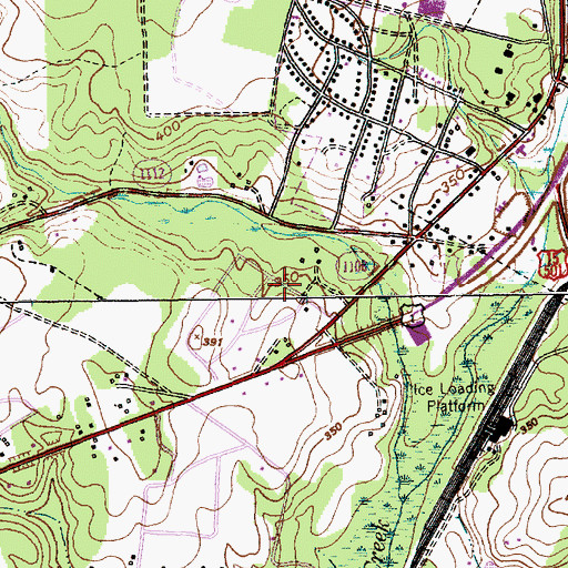 Topographic Map of Pine Forest, NC