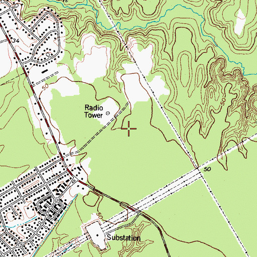 Topographic Map of Deerfield, NC