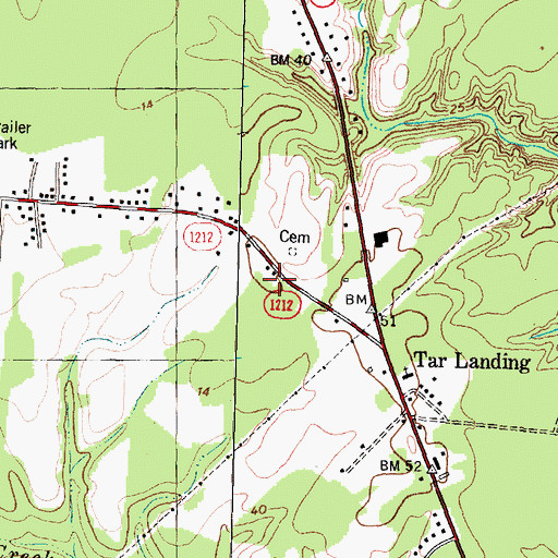 Topographic Map of Greystone, NC