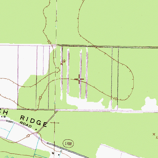 Topographic Map of Gaylords Island, NC