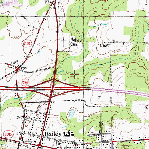 Topographic Map of Reed Marsh (historical), NC