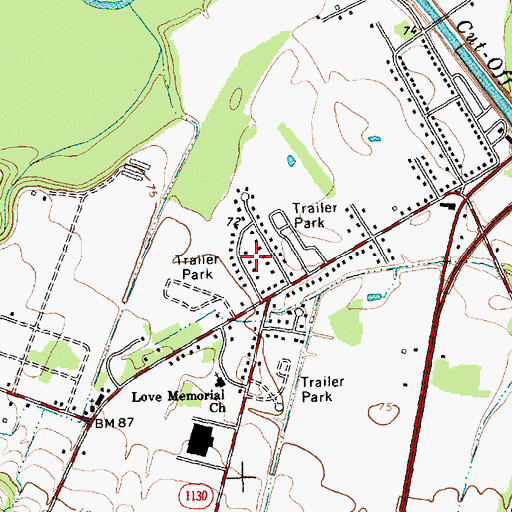 Topographic Map of Summit, NC