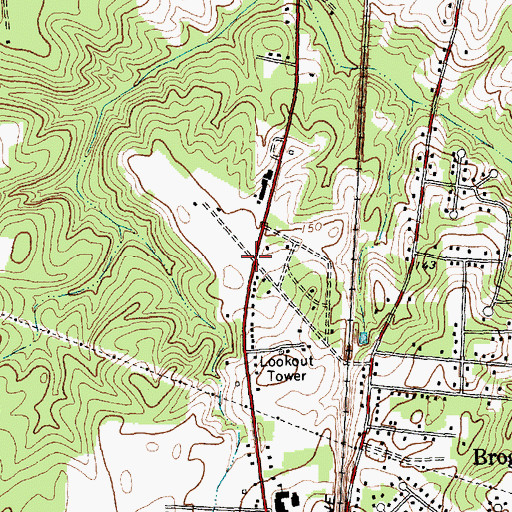 Topographic Map of Spring Hope, NC