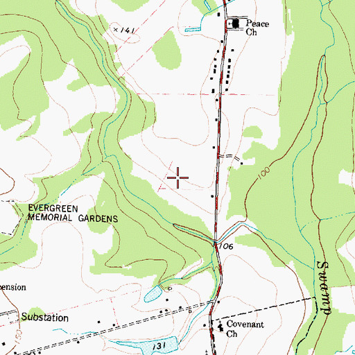 Topographic Map of Deerfield, NC