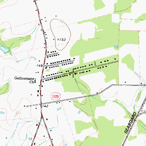 Topographic Map of Pine Haven, NC