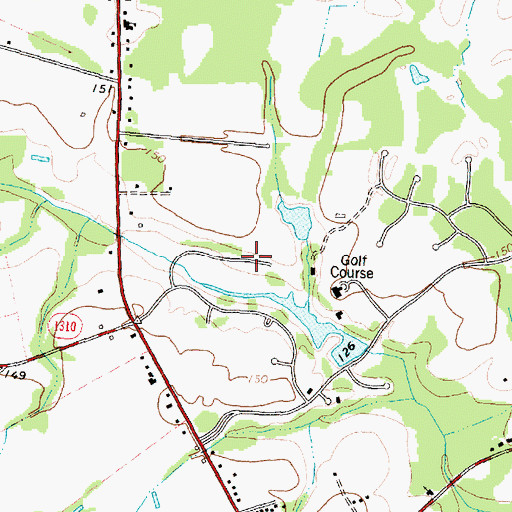 Topographic Map of Country Club Colony, NC