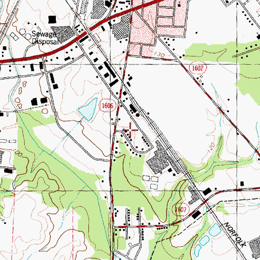 Topographic Map of Farrior Park, NC