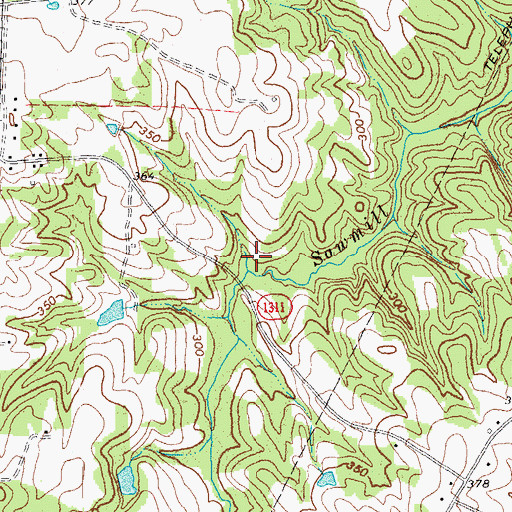 Topographic Map of Hicks Pond, NC