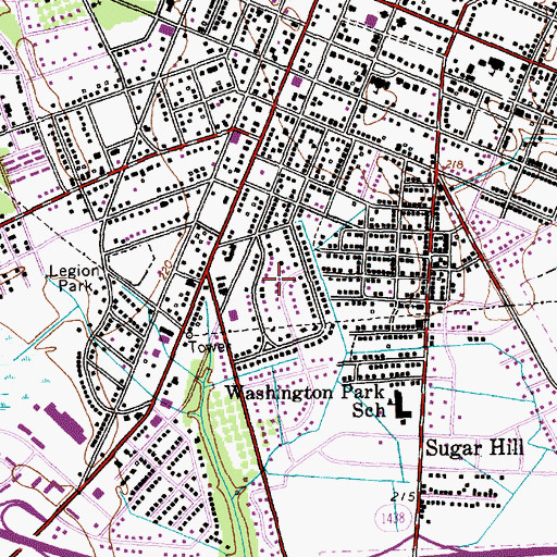 Topographic Map of Hammon Heights, NC