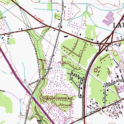 Topographic Map of Westwood, NC