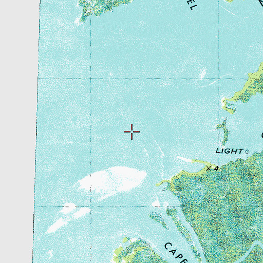 Topographic Map of Thorofare, NC