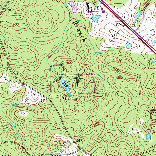 Topographic Map of Wildwood, NC