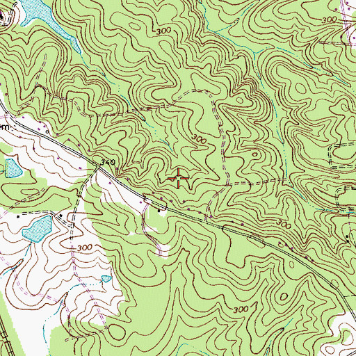 Topographic Map of Stoneybrook, NC