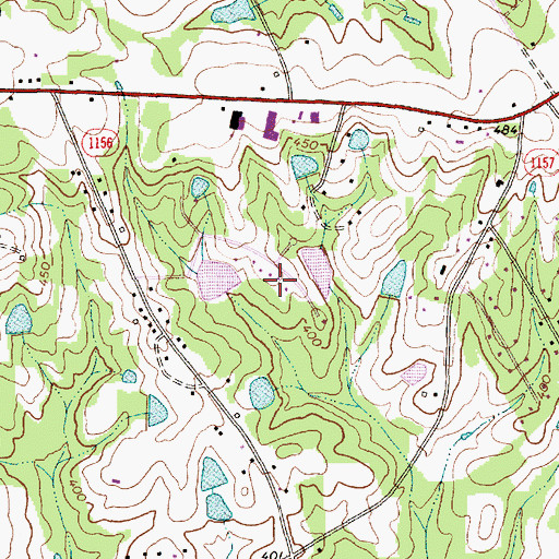 Topographic Map of Trails End, NC