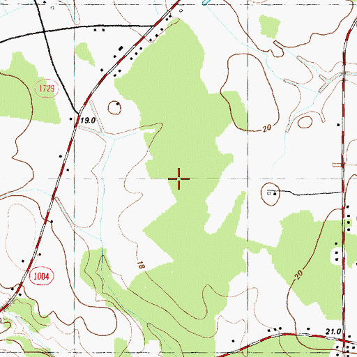 Topographic Map of Woods View, NC