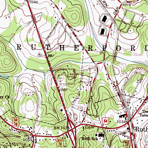 Topographic Map of Thermal Valley, NC