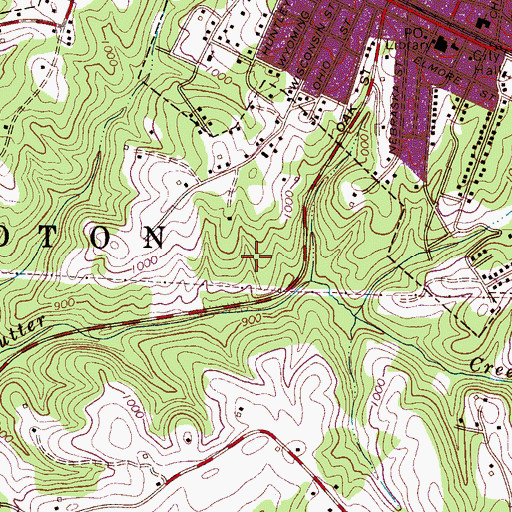 Topographic Map of Ellington Heights, NC