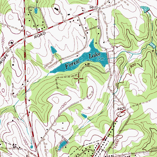 Topographic Map of Weatherstone, NC