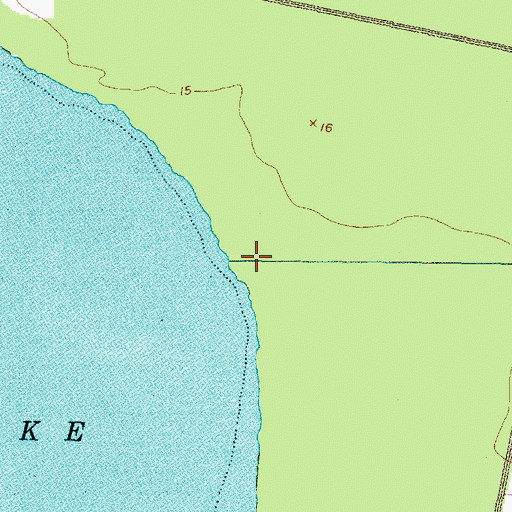 Topographic Map of White Cypress Tributary, NC