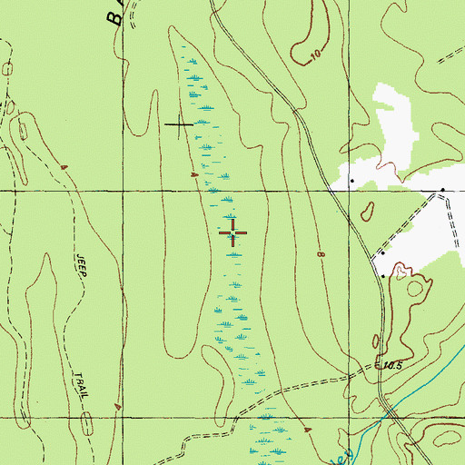 Topographic Map of Run of Swamp, NC