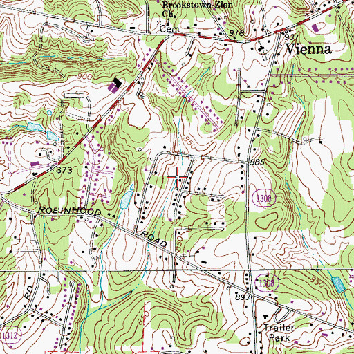 Topographic Map of Robin Hood Trace, NC