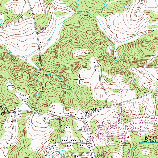 Topographic Map of Dorchester, NC