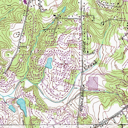 Topographic Map of Clemmons West, NC