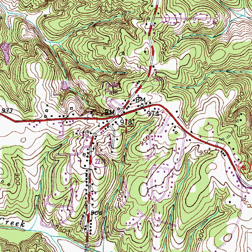 Topographic Map of Sedges Garden (historical), NC