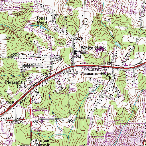 Topographic Map of Chalk Level (historical), NC