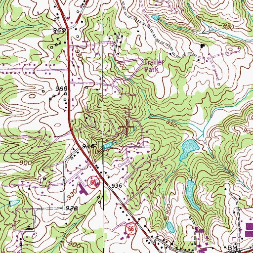 Topographic Map of Hampstead, NC