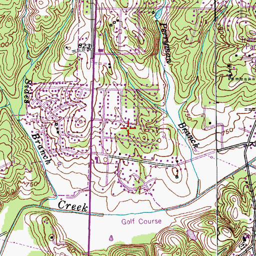Topographic Map of Wilshire, NC